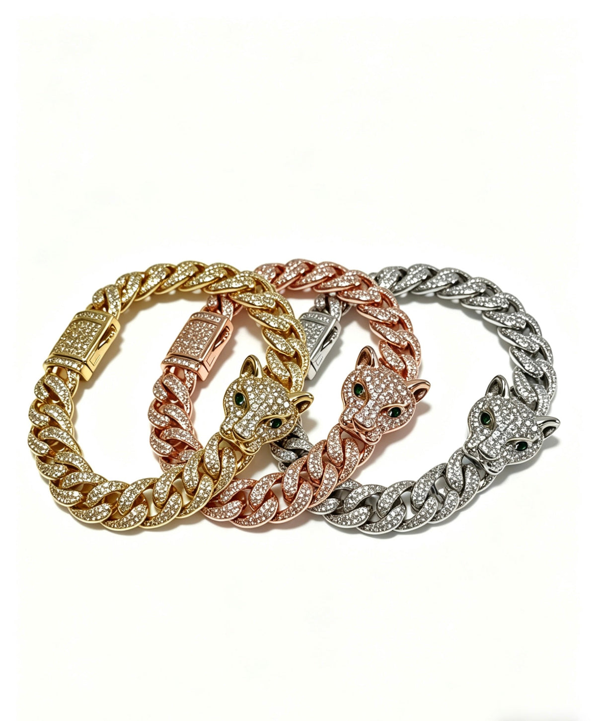 Martin Graham bracelet in polished metal-tone – side detail