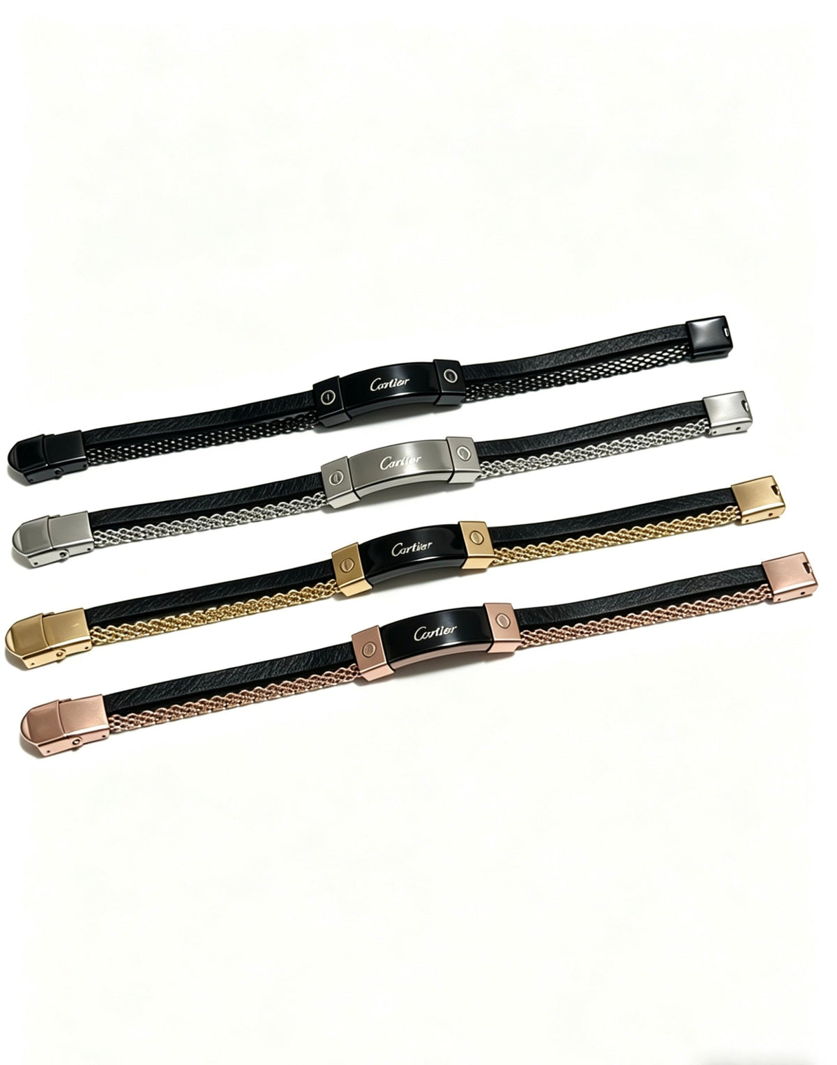 Martin Graham bracelet in polished metal-tone – side detail