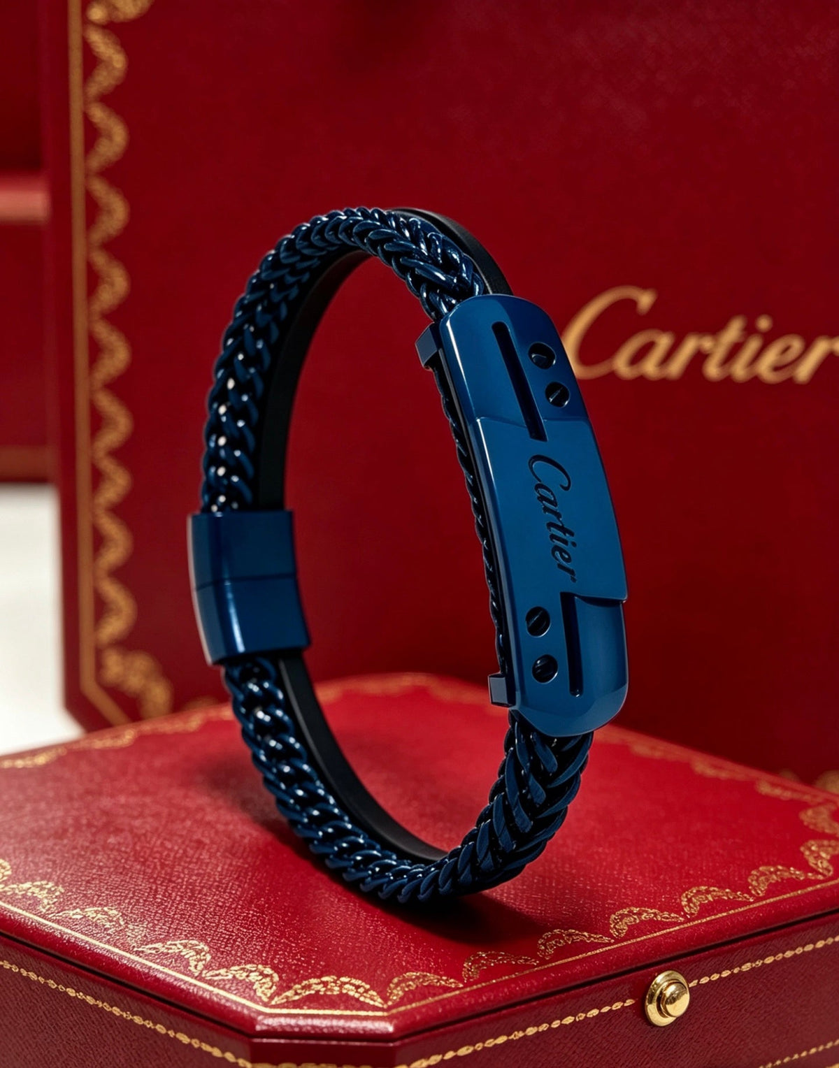 Martin Graham bracelet in polished metal-tone