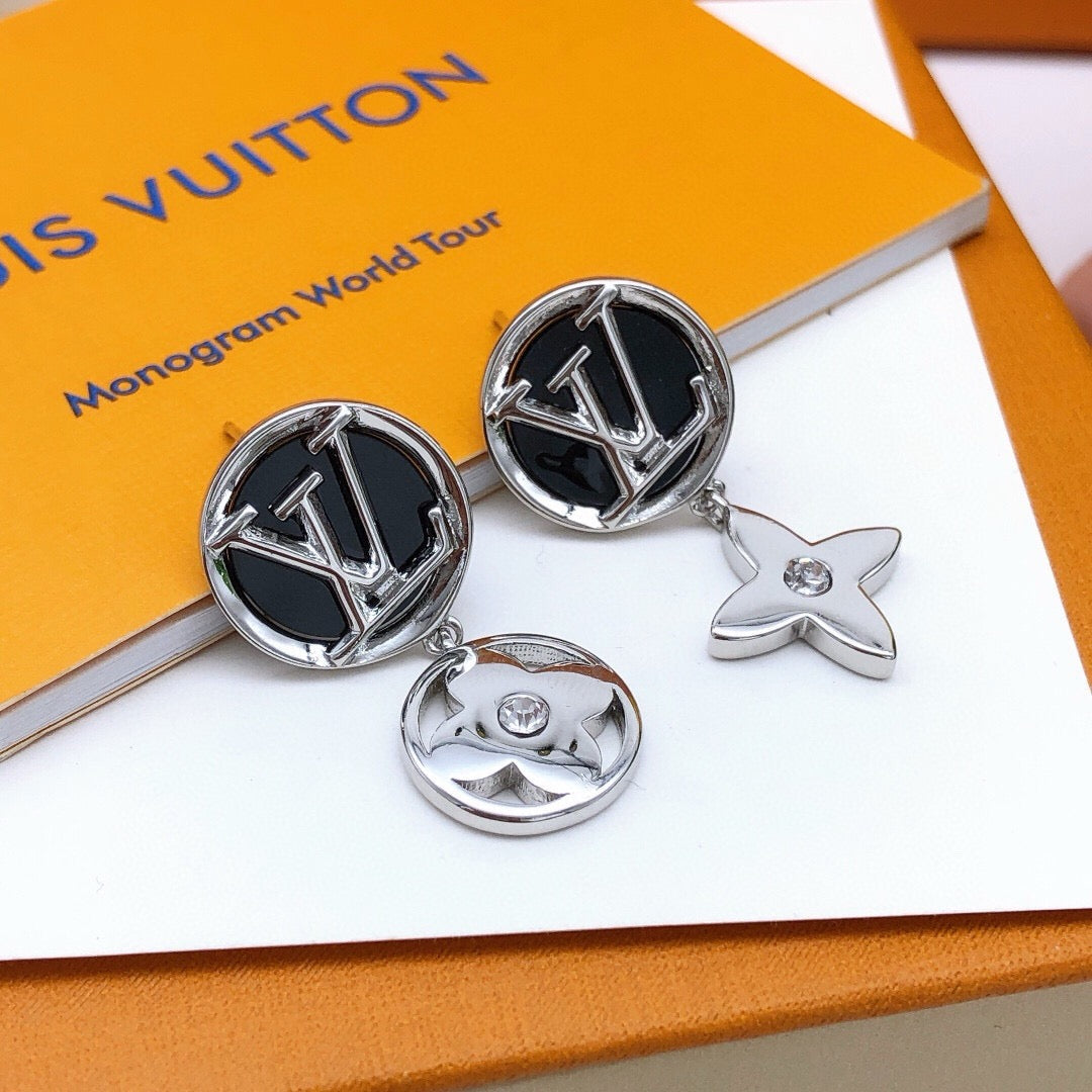 Martin Graham stud earrings in polished metal-tone – main product view