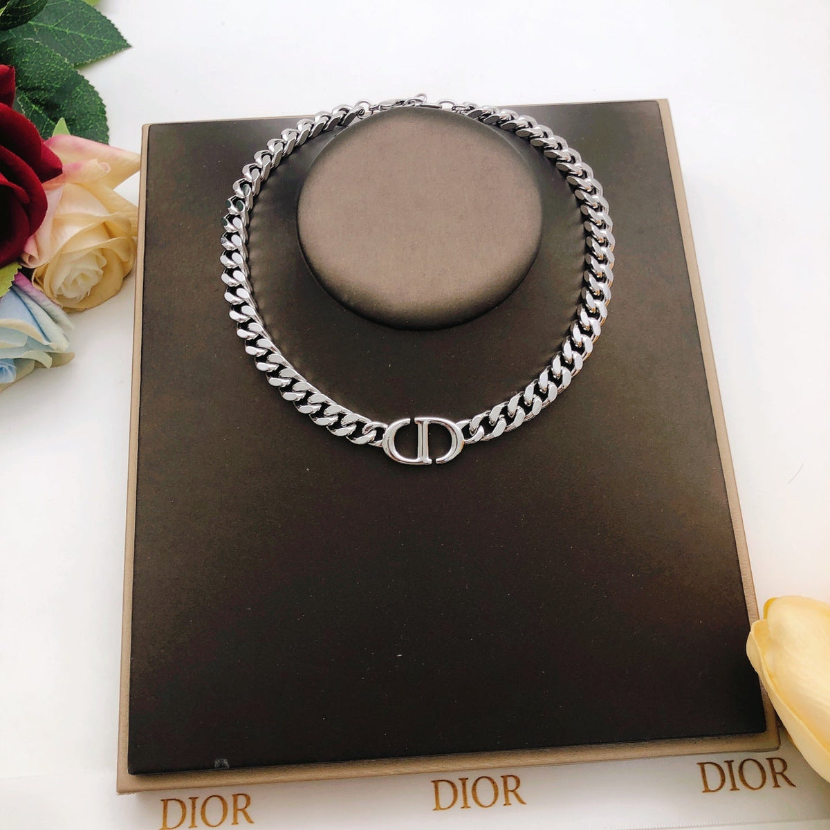 Martin Graham pendant necklace in polished metal-tone – main product view