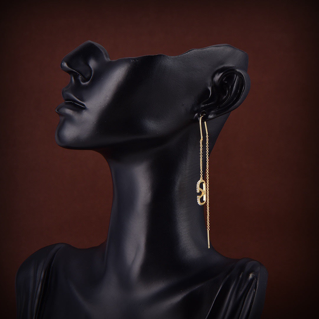 Martin Graham stud earrings in polished metal-tone – main product view