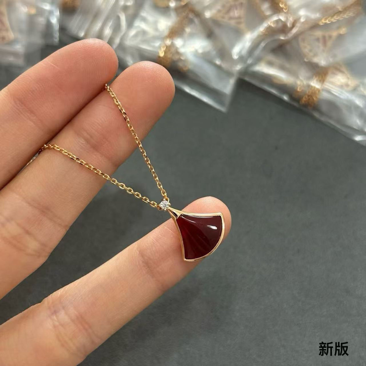 Martin Graham pendant necklace in polished metal-tone – main product view
