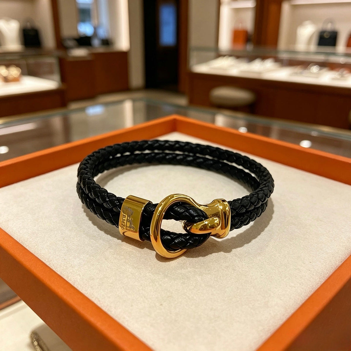 Martin Graham bangle in polished metal-tone – main product view
