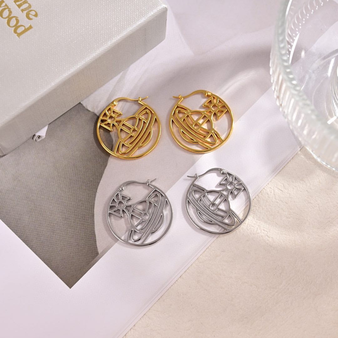 Martin Graham earrings in polished metal-tone – main product view