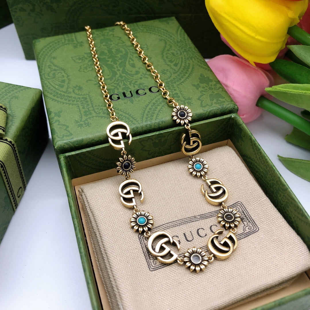 Martin Graham pendant necklace in polished metal-tone – main product view