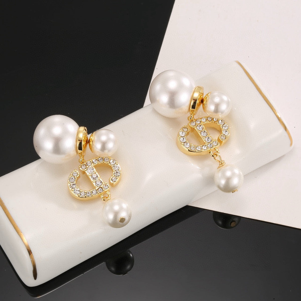 Martin Graham earrings in polished metal-tone – main product view
