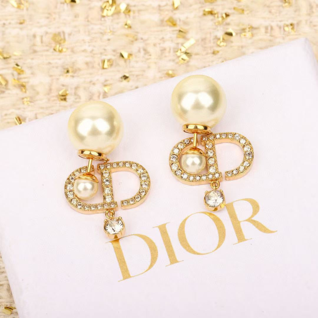 Martin Graham stud earrings in polished metal-tone – main product view
