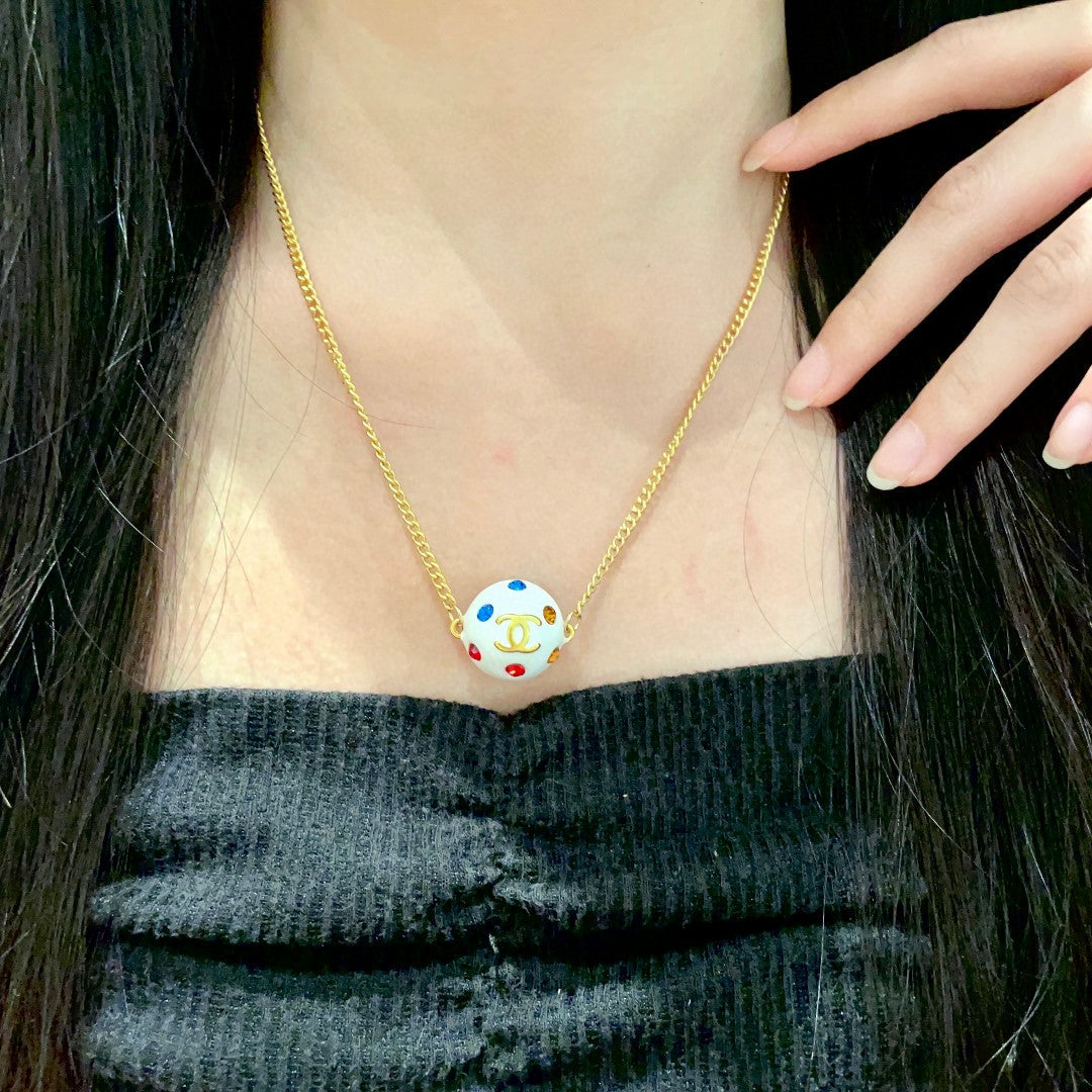 Martin Graham pendant necklace in polished metal-tone – main product view