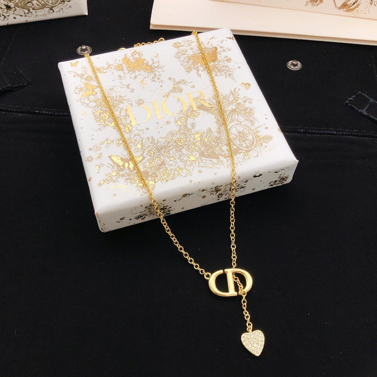 Martin Graham pendant necklace in polished metal-tone – main product view