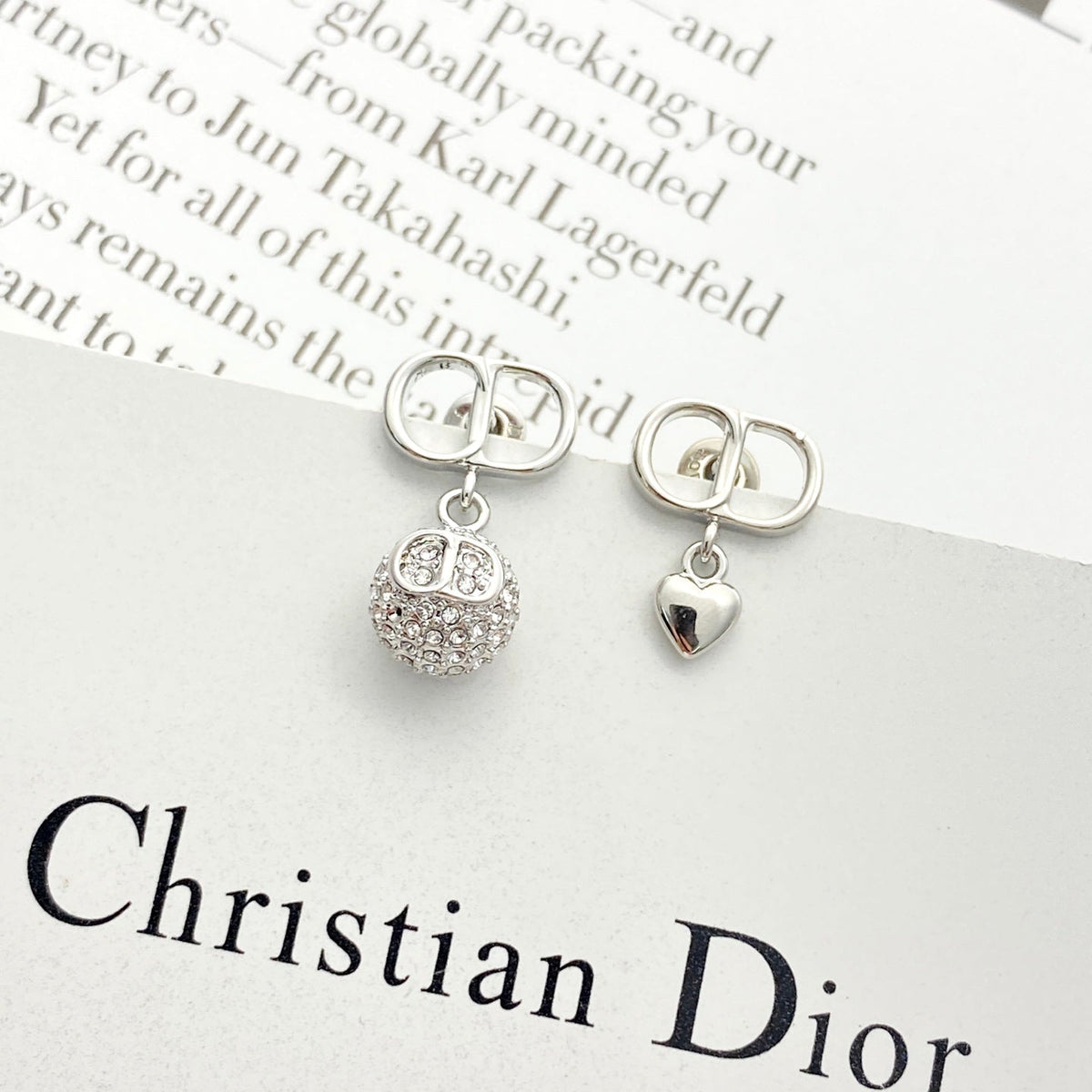 Martin Graham stud earrings in polished metal-tone – main product view