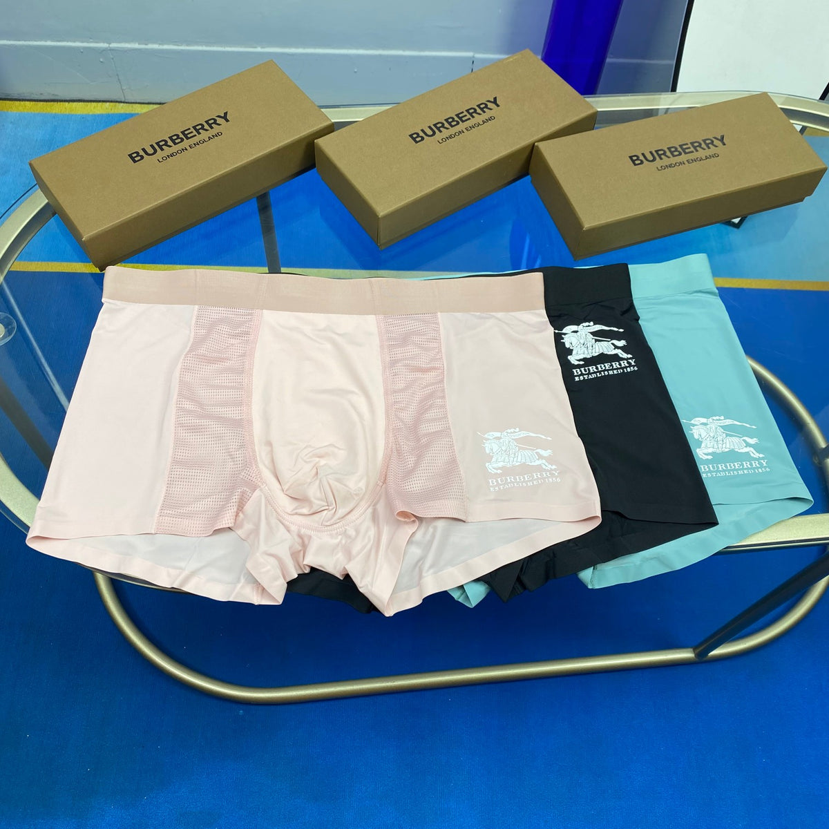 Burberry Horse Graphics Men's Boxer Briefs - 3-Piece Box