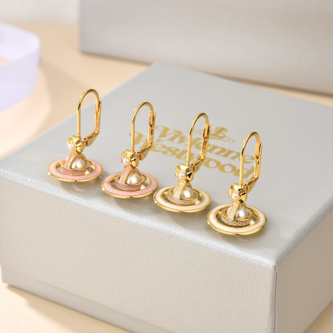 Martin Graham stud earrings in polished metal-tone – main product view