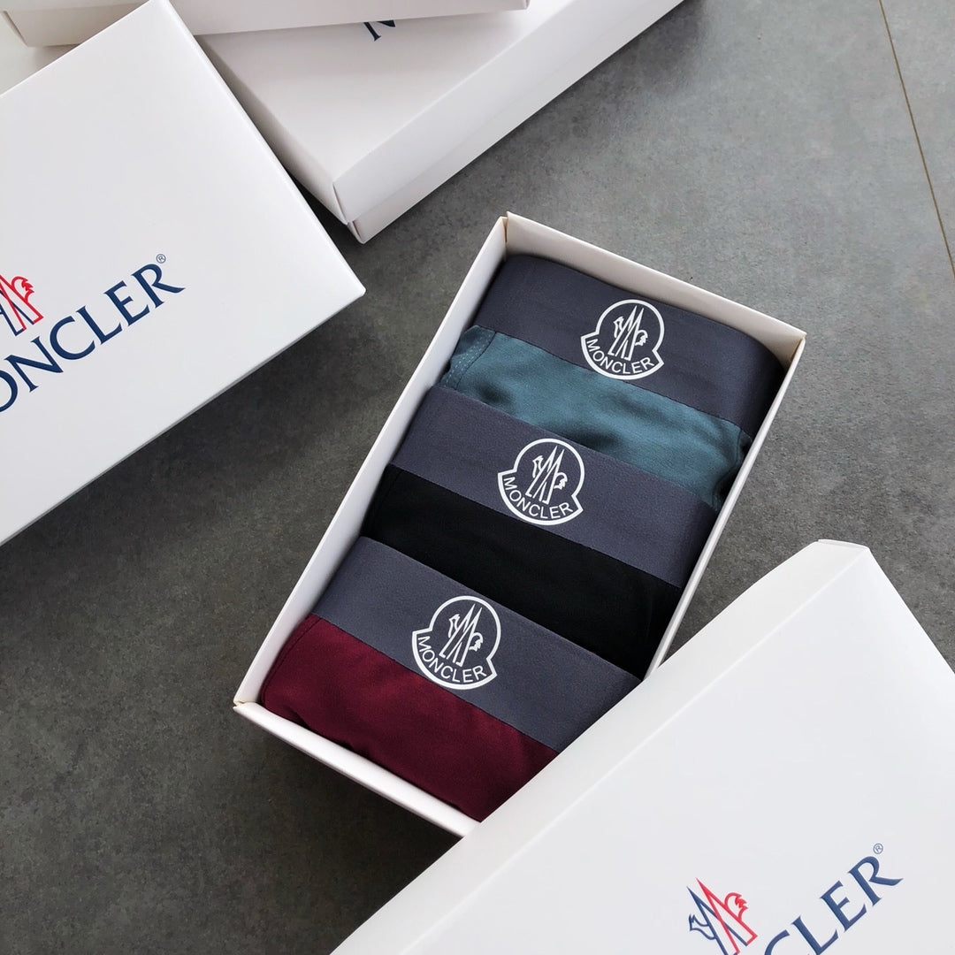 Moncler Modal Men's Boxer Briefs - 3-Piece Box - Sizes L-XXXL
