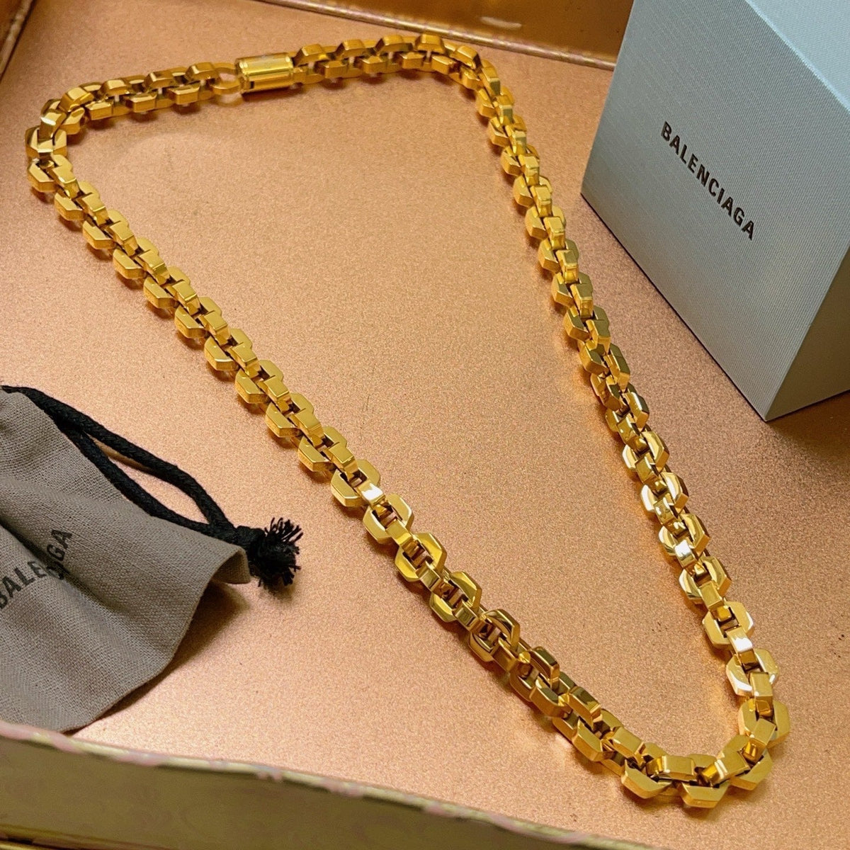 Martin Graham pendant necklace in polished metal-tone – main product view