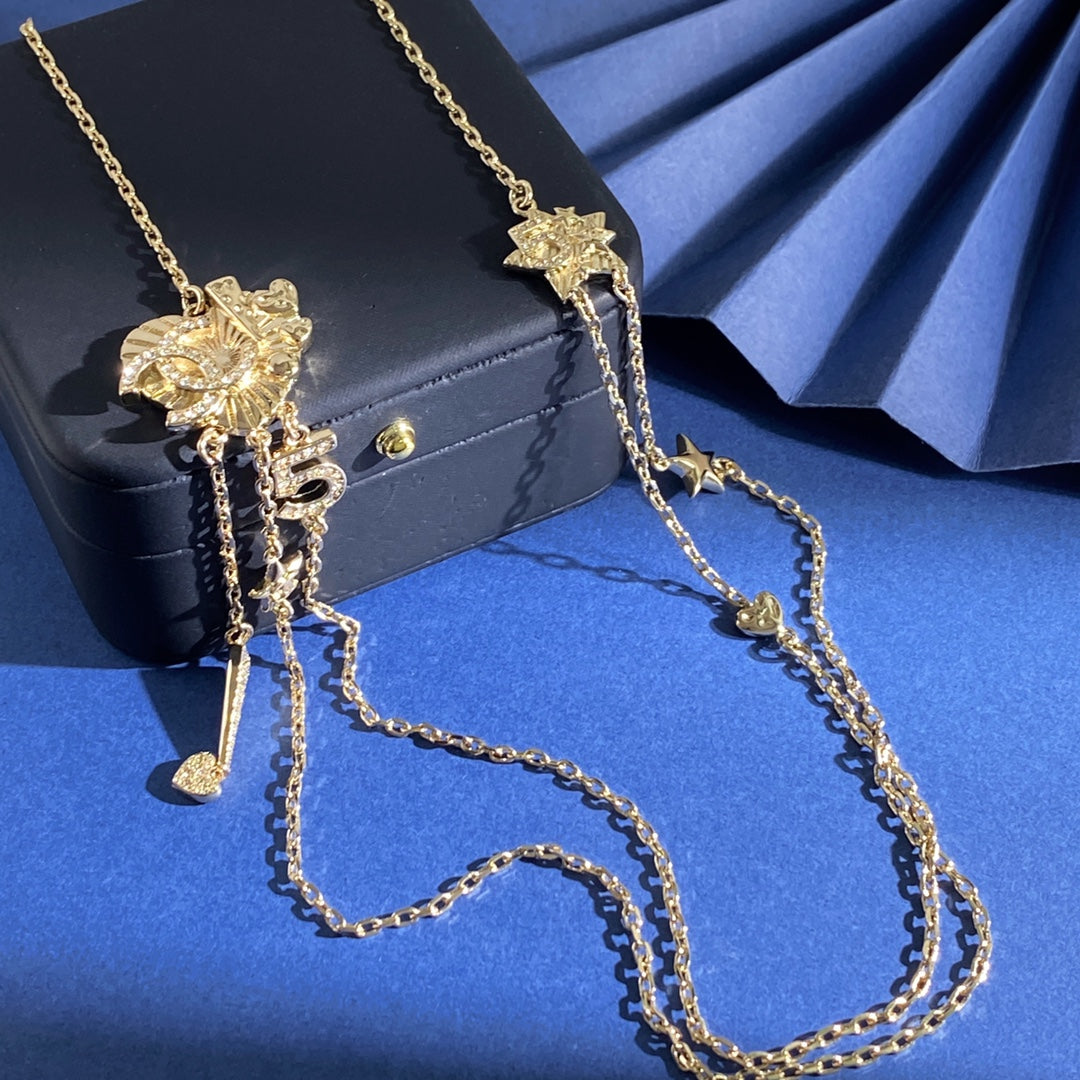 Martin Graham pendant necklace in polished metal-tone – main product view