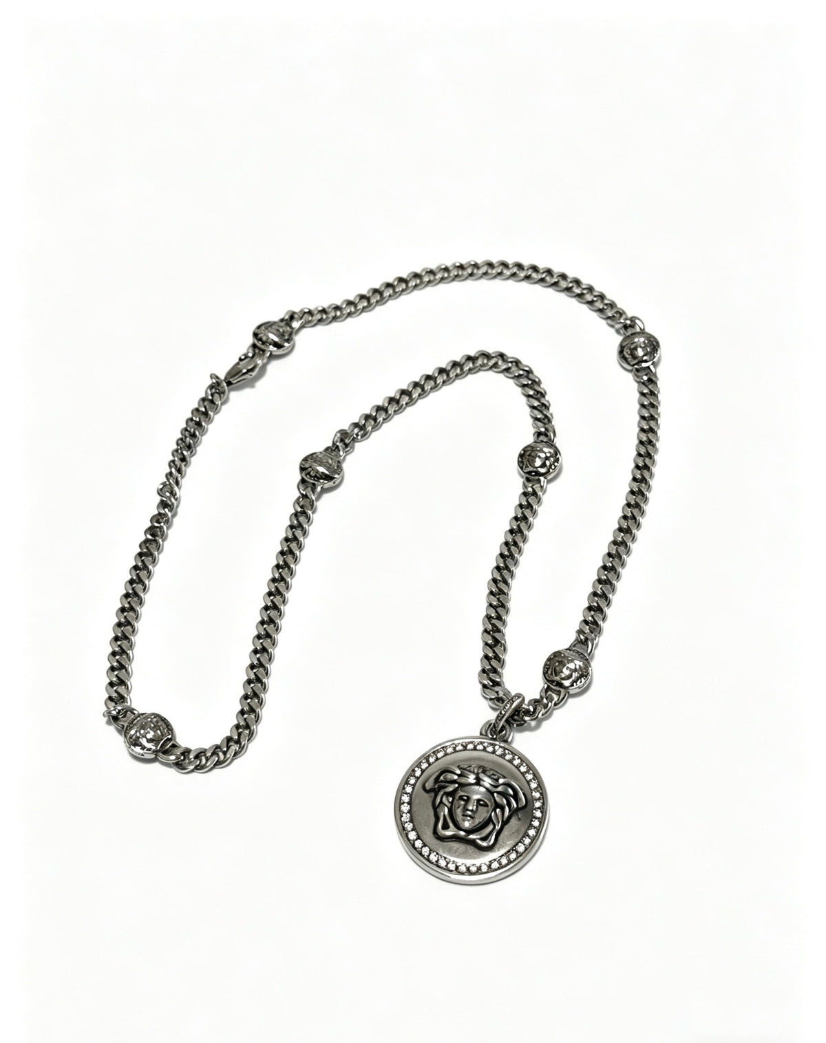 Martin Graham pendant necklace in polished metal-tone – main product view