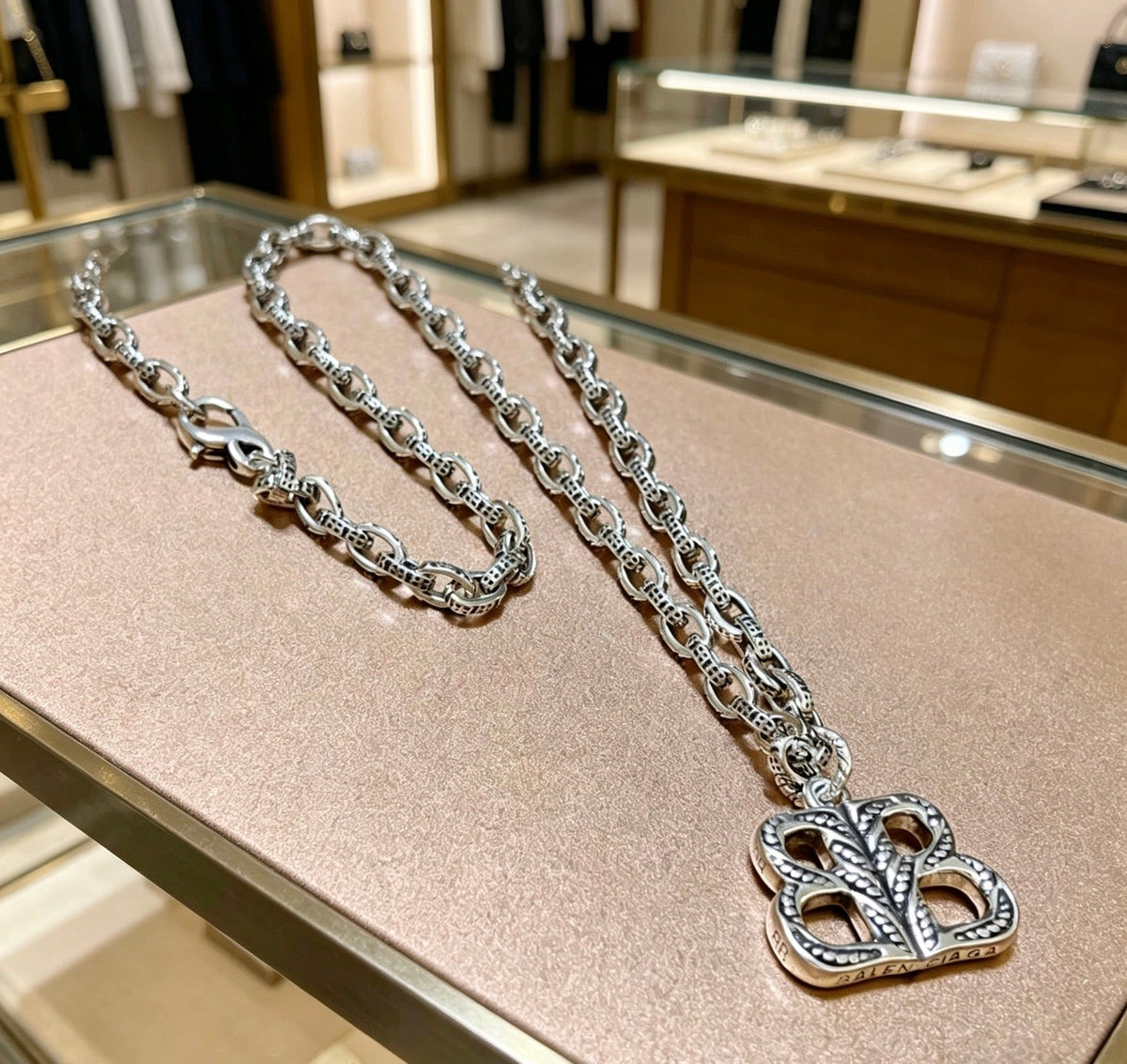 Martin Graham pendant necklace in polished metal-tone – main product view