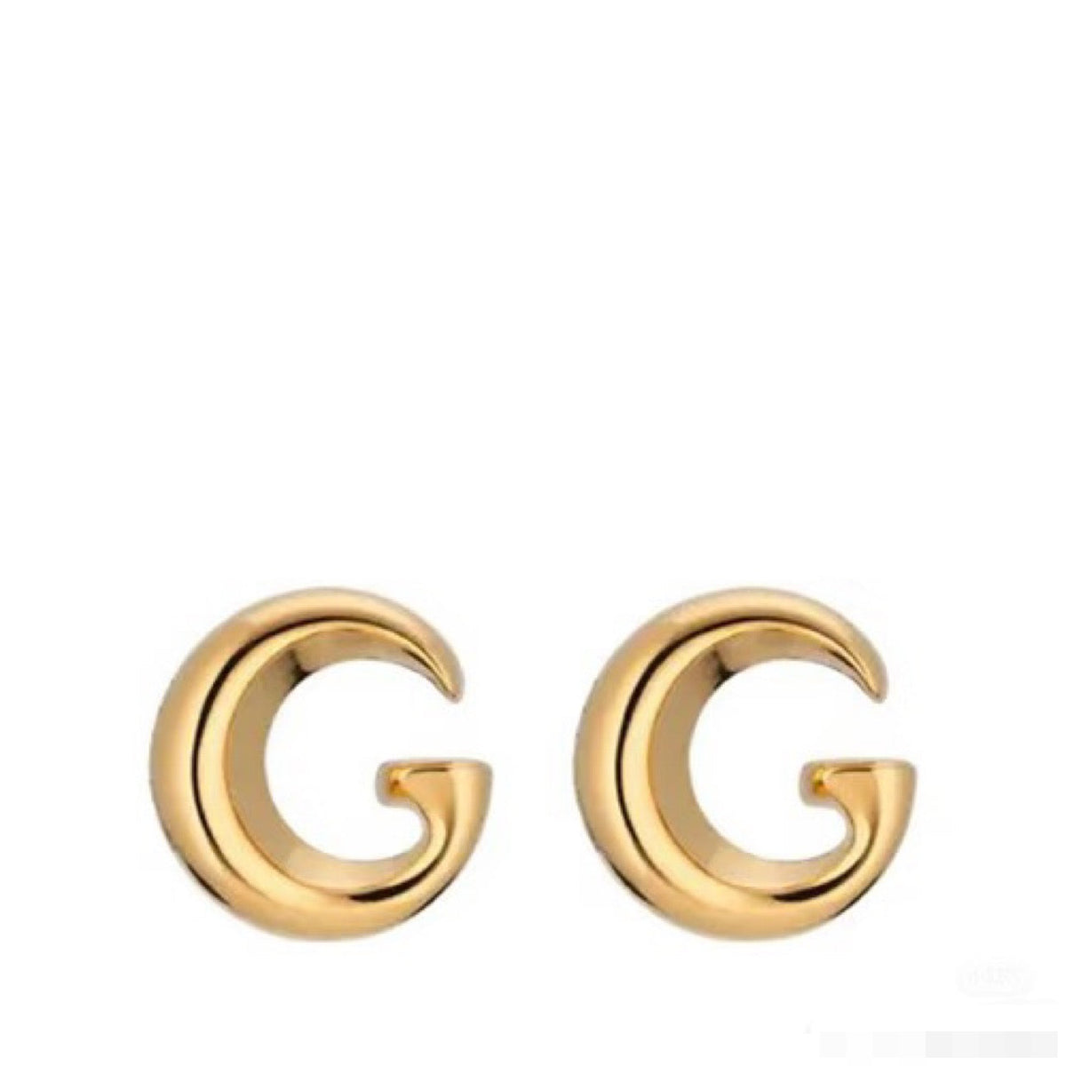 Martin Graham stud earrings in polished metal-tone – main product view