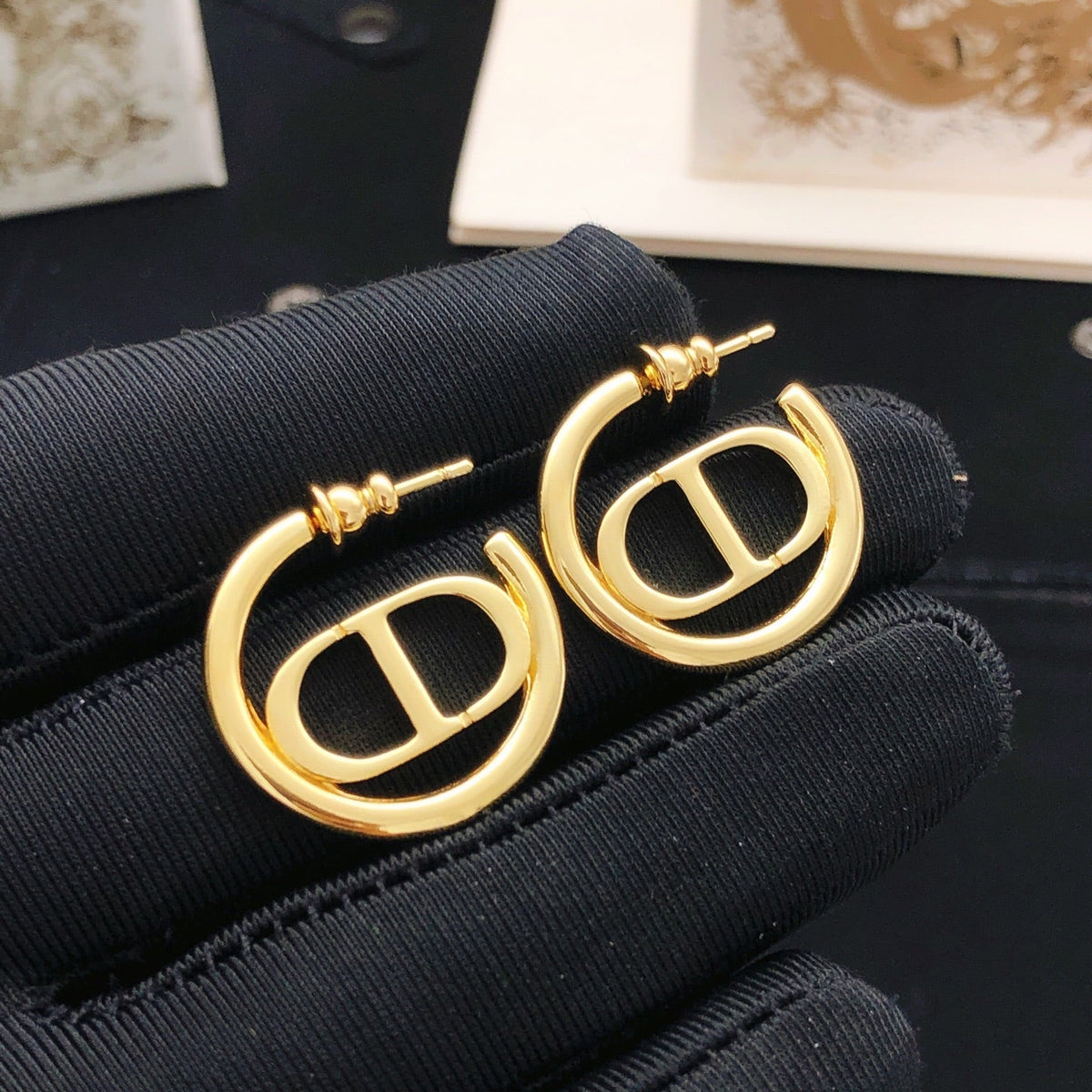 Martin Graham earrings in polished metal-tone – main product view