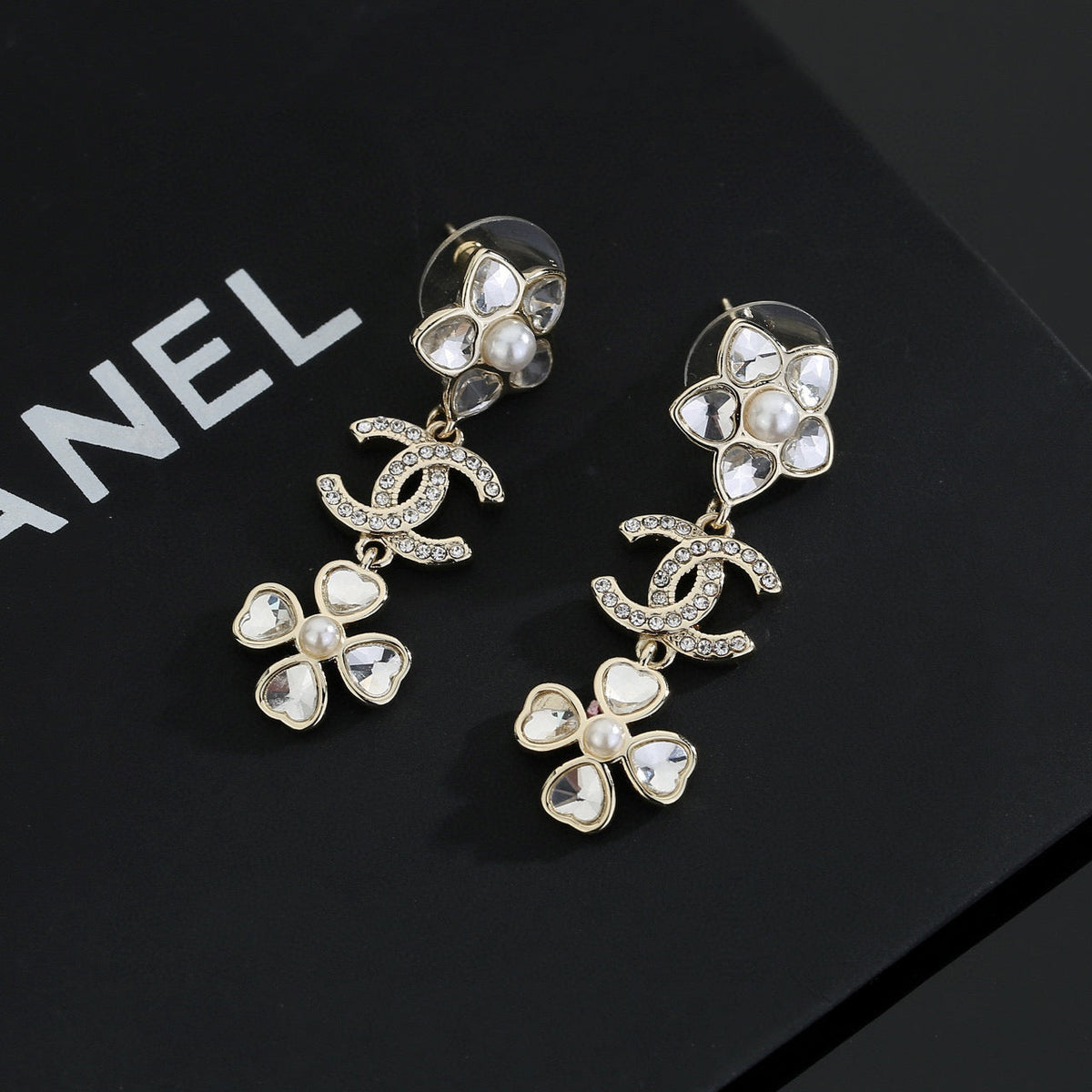 Martin Graham stud earrings in polished metal-tone – main product view