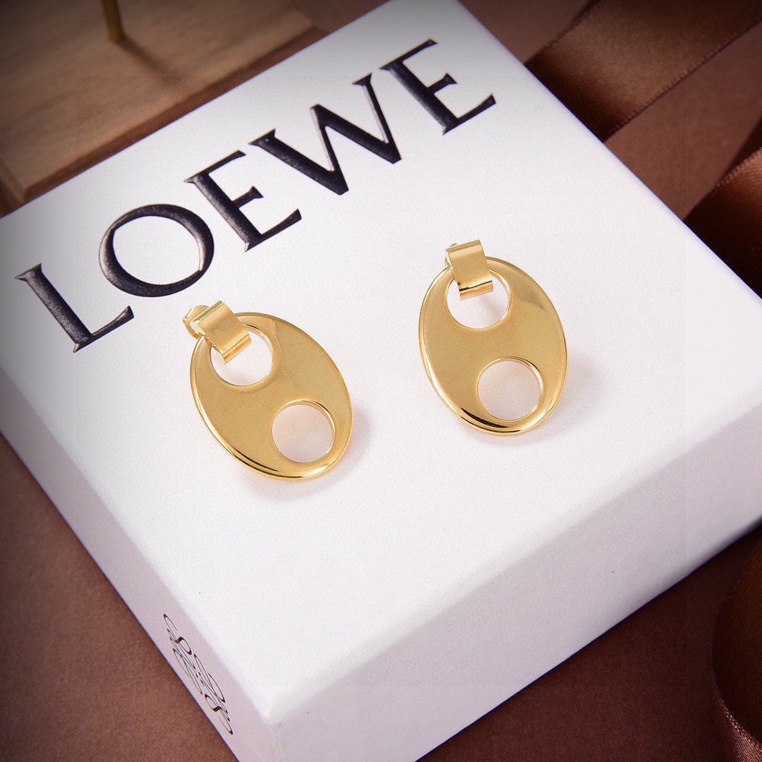 Martin Graham stud earrings in polished metal-tone – main product view