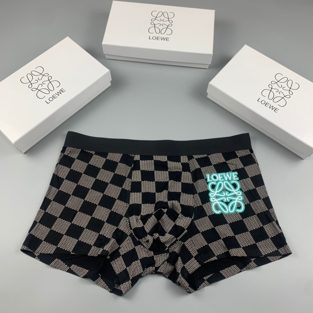 Loewe Modal Logo Detail Men's Boxer Briefs - 3-Piece Box