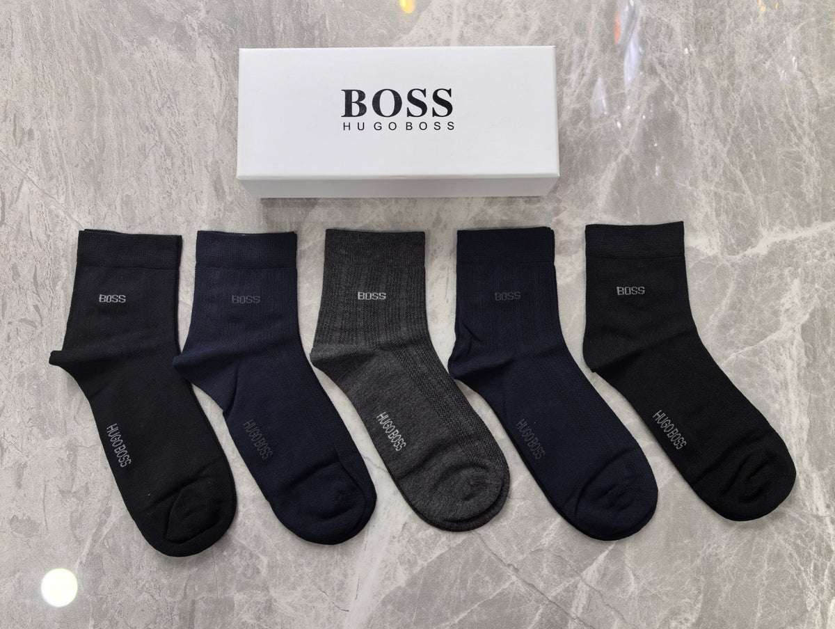 BOSS Business Mid-Calf Socks - 5-Pair Box