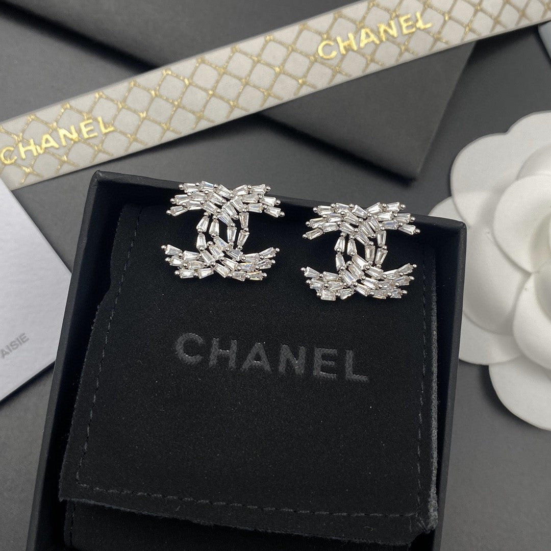 Martin Graham stud earrings in polished metal-tone – main product view