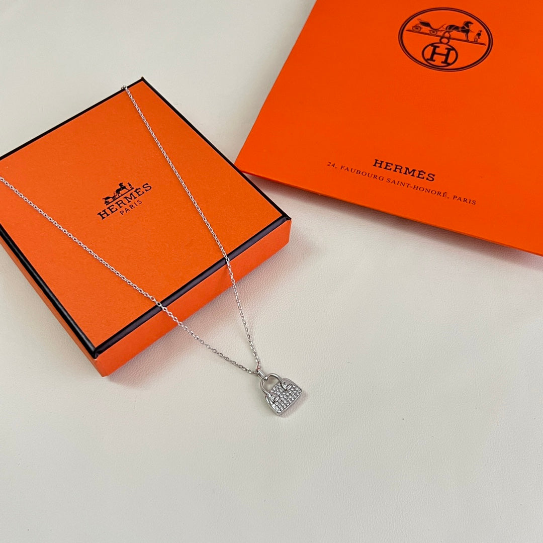 Martin Graham pendant necklace in polished metal-tone – main product view