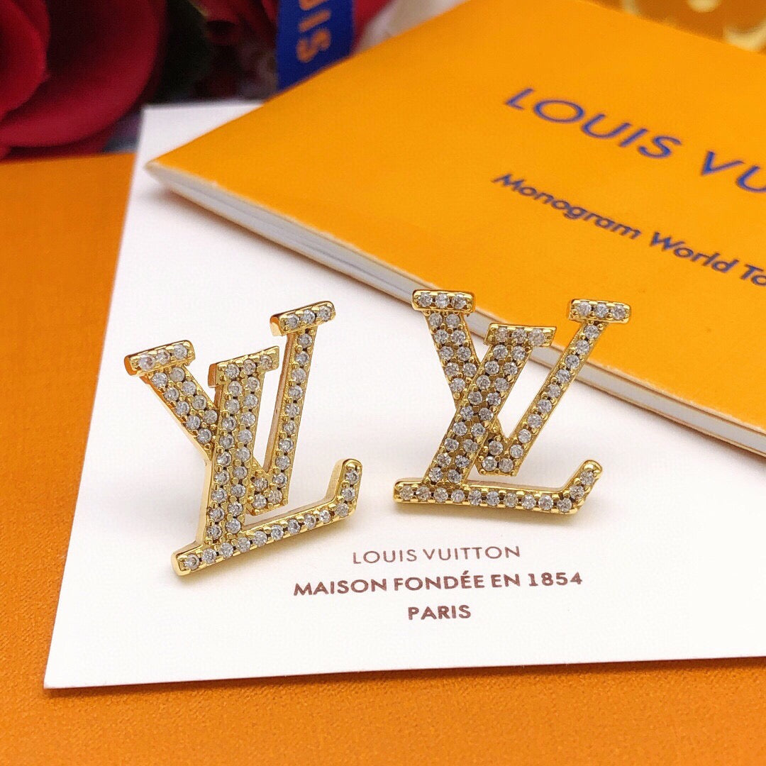 Martin Graham stud earrings in polished metal-tone – main product view