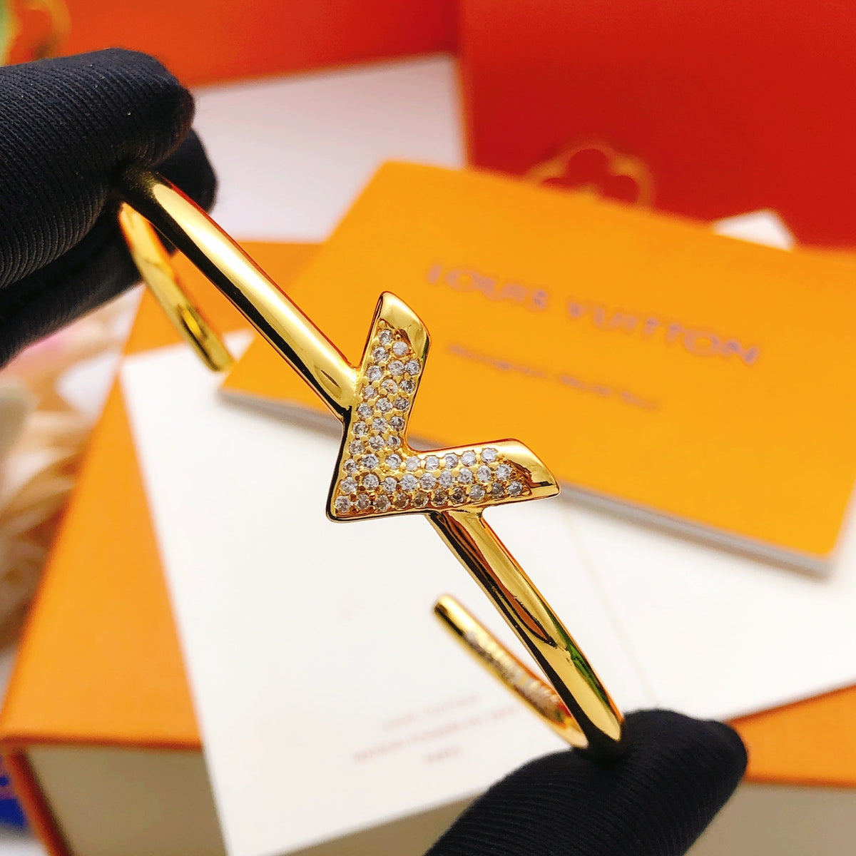 Martin Graham bangle in polished metal-tone – main product view
