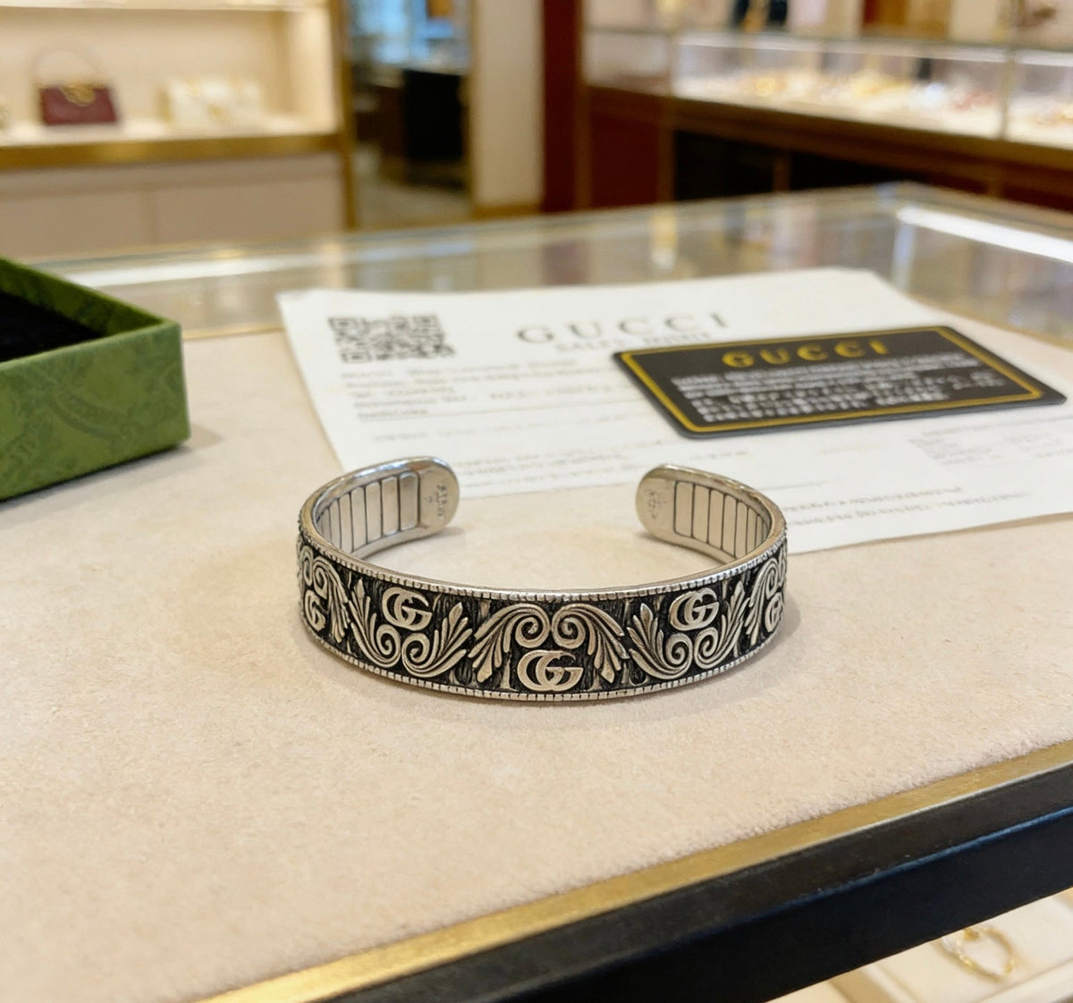 Martin Graham bangle in polished metal-tone – main product view