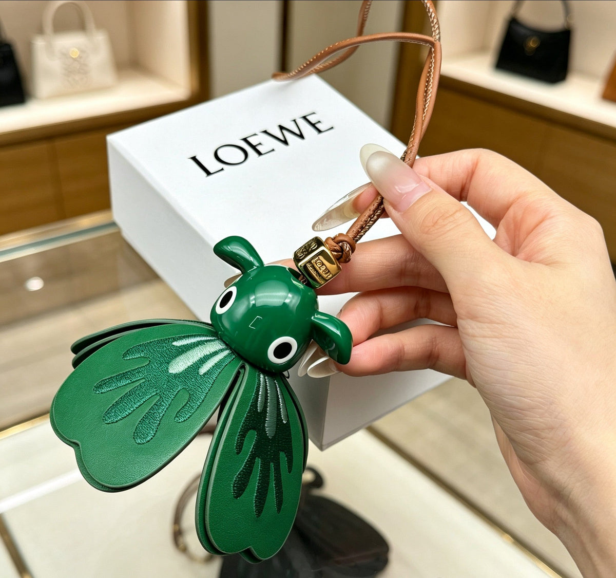 Martin Graham bag charm in polished metal-tone – main product view