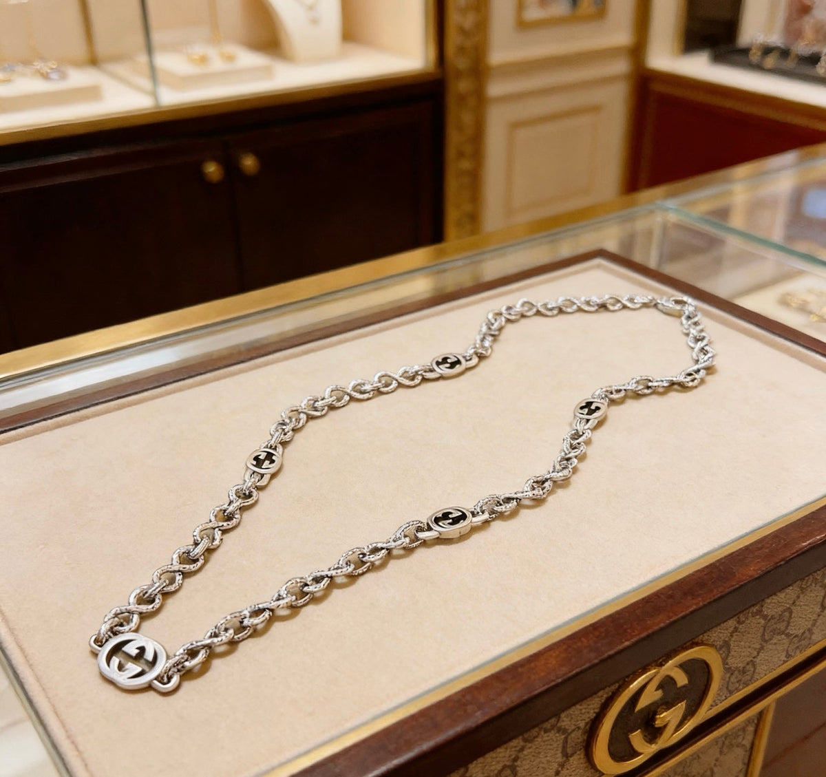 Martin Graham pendant necklace in polished metal-tone – main product view