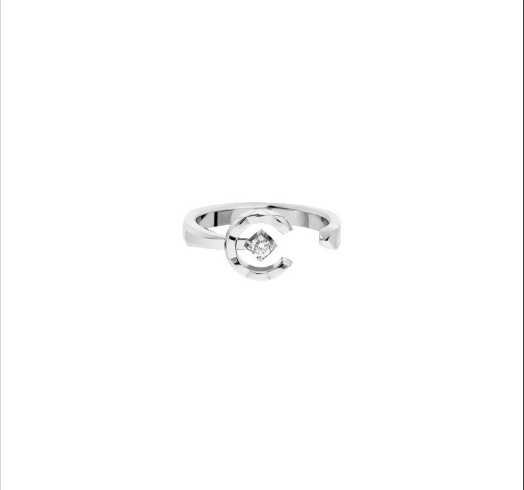 Martin Graham ring in polished metal-tone – main product view