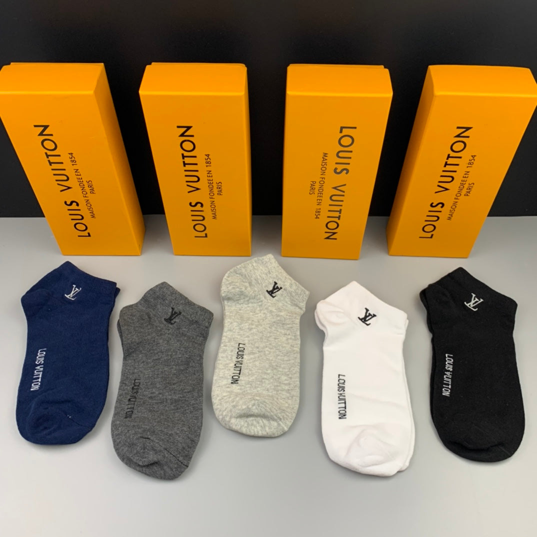 Louis Vuitton Cotton Socks - 5-Pair Set