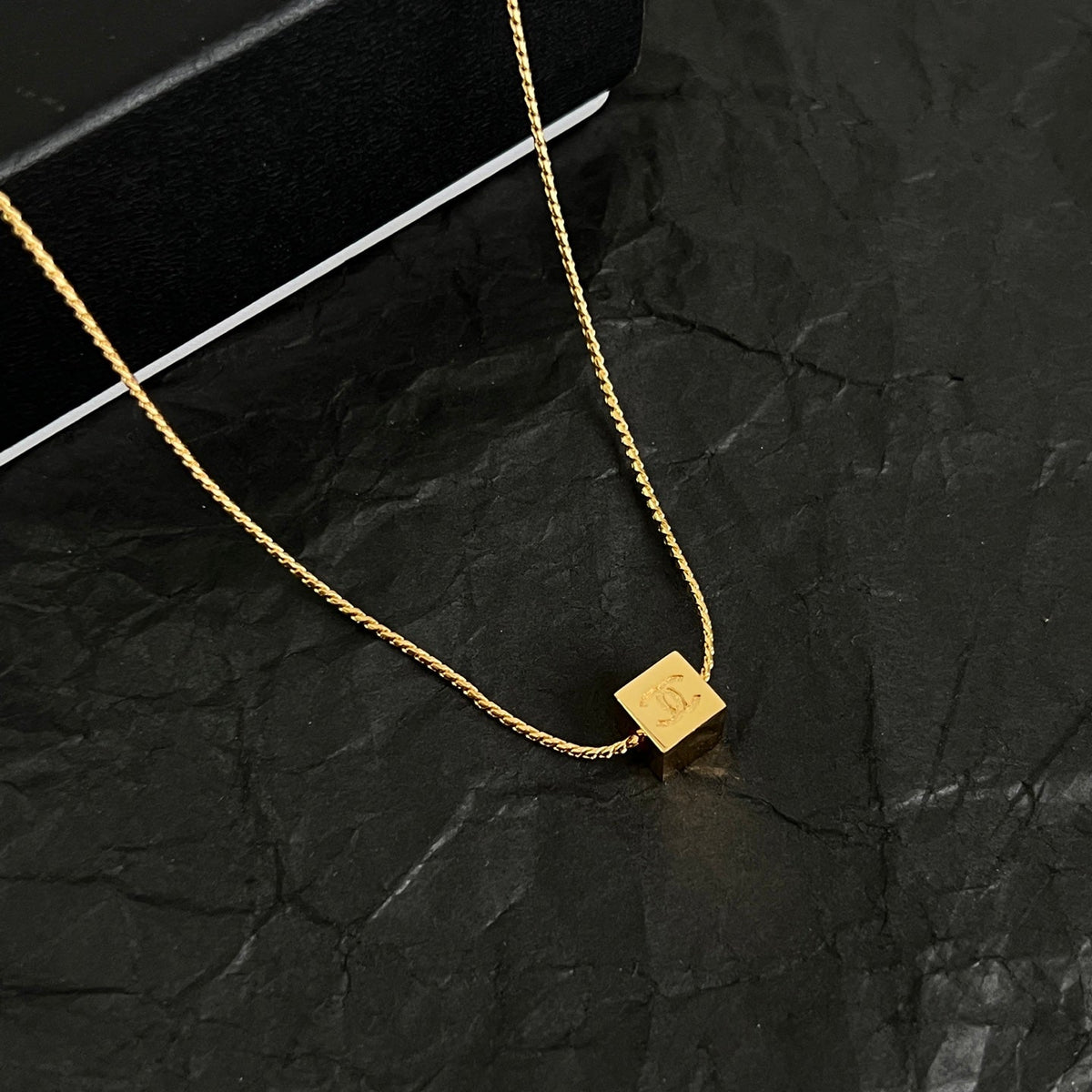 Martin Graham pendant necklace in polished metal-tone – main product view