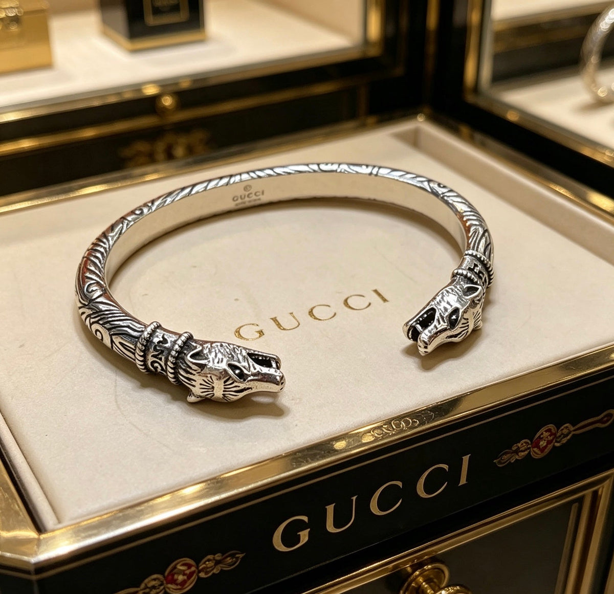 Martin Graham bangle in polished metal-tone – main product view