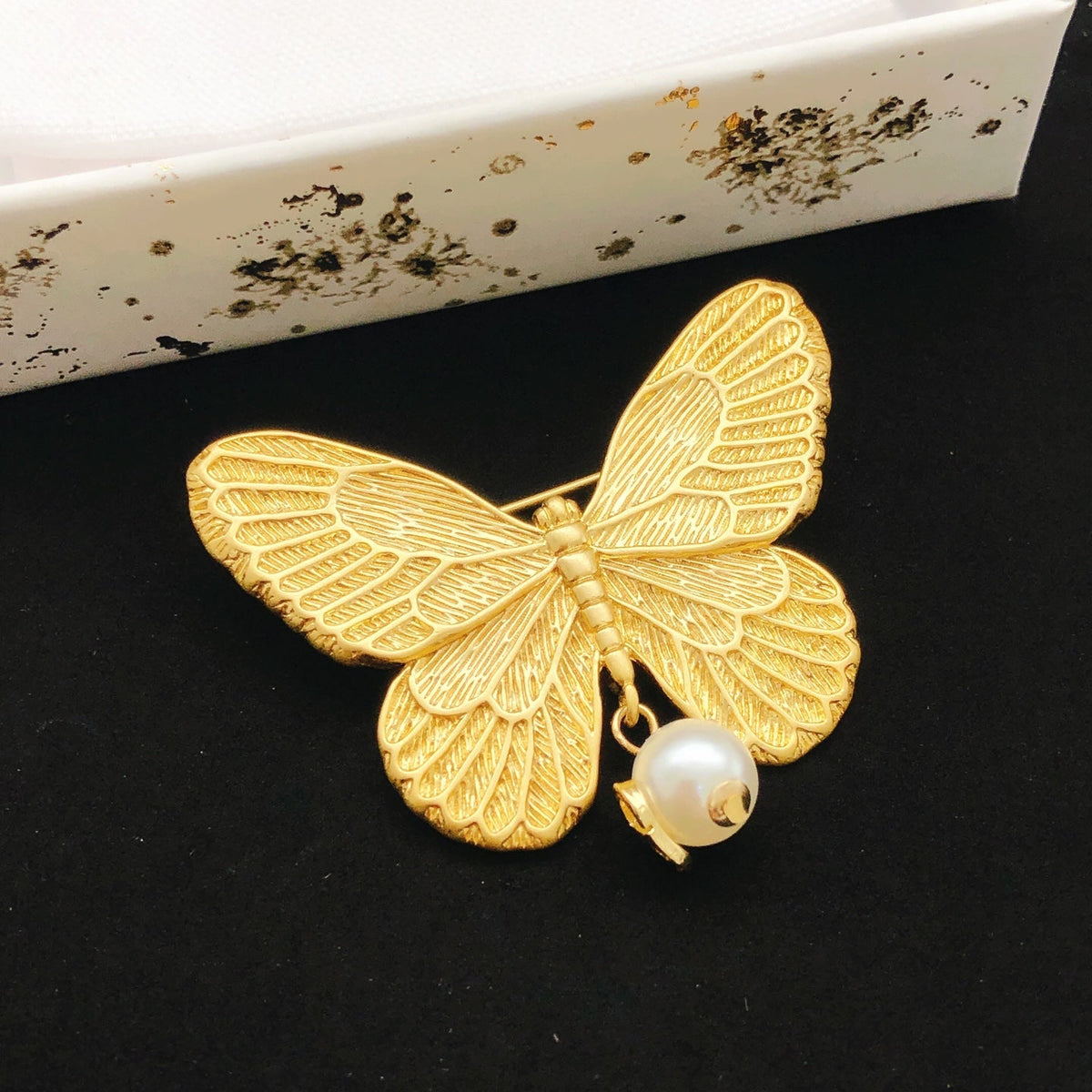 Martin Graham brooch in polished metal-tone – main product view