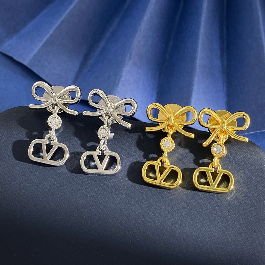 Martin Graham stud earrings in polished metal-tone – main product view