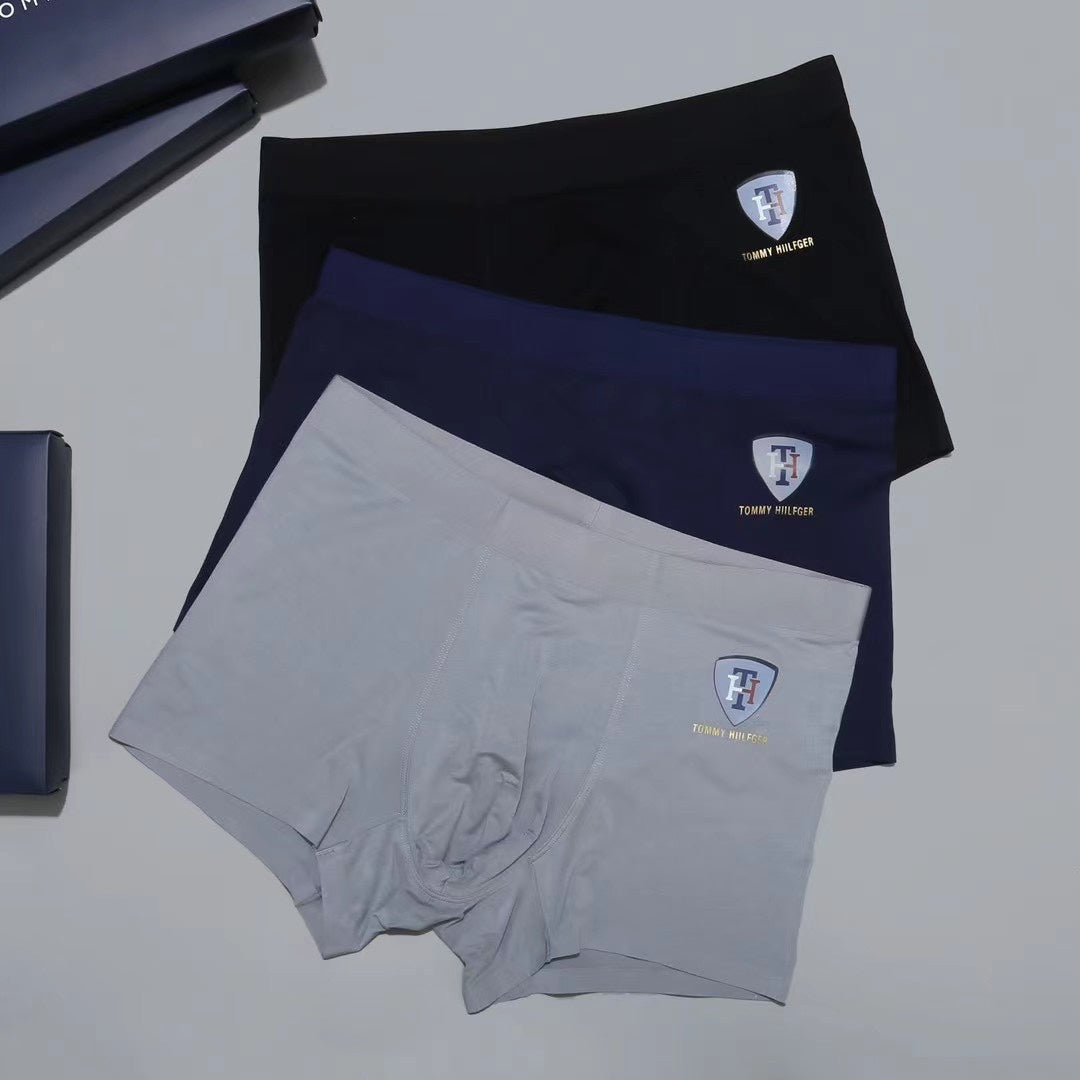 Tommy Hilfiger Crest Men's Trunk Underwear - 3-Piece Box