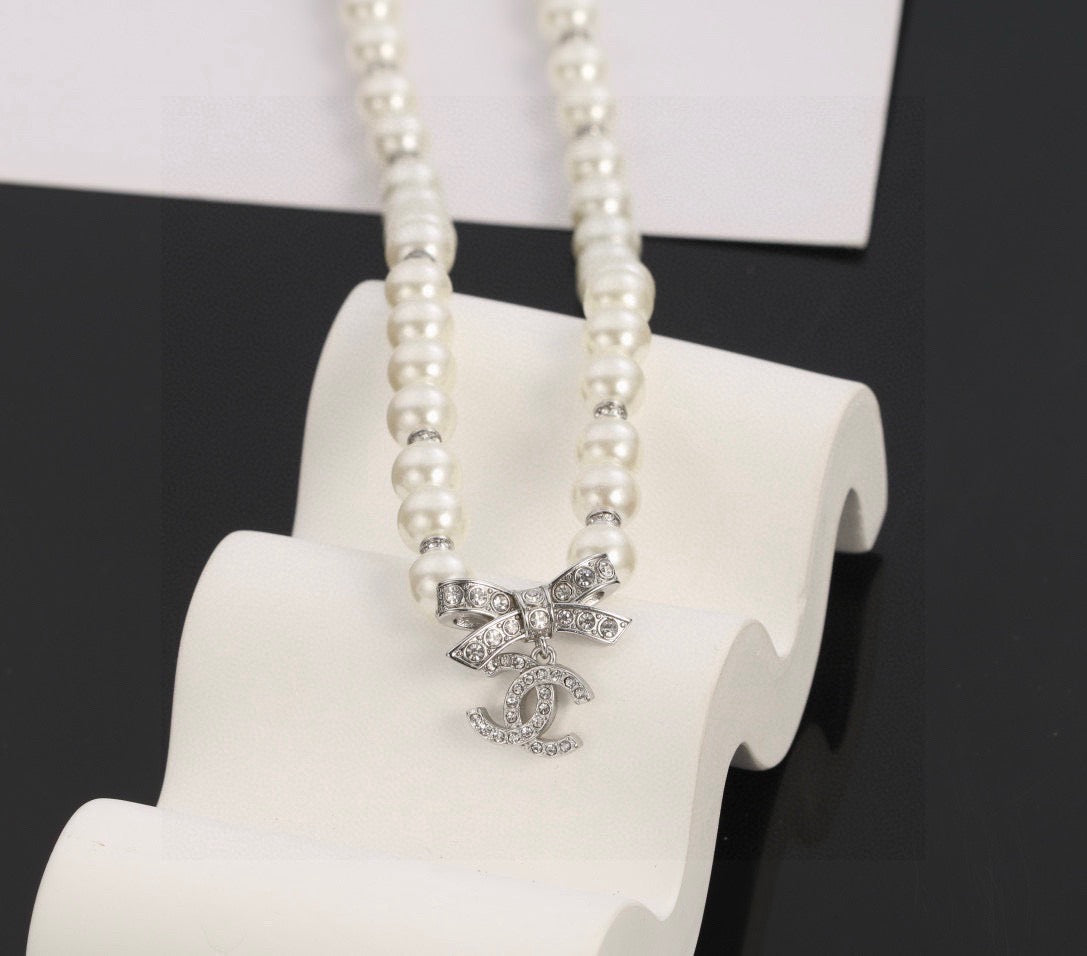 Martin Graham pendant necklace in polished metal-tone – main product view