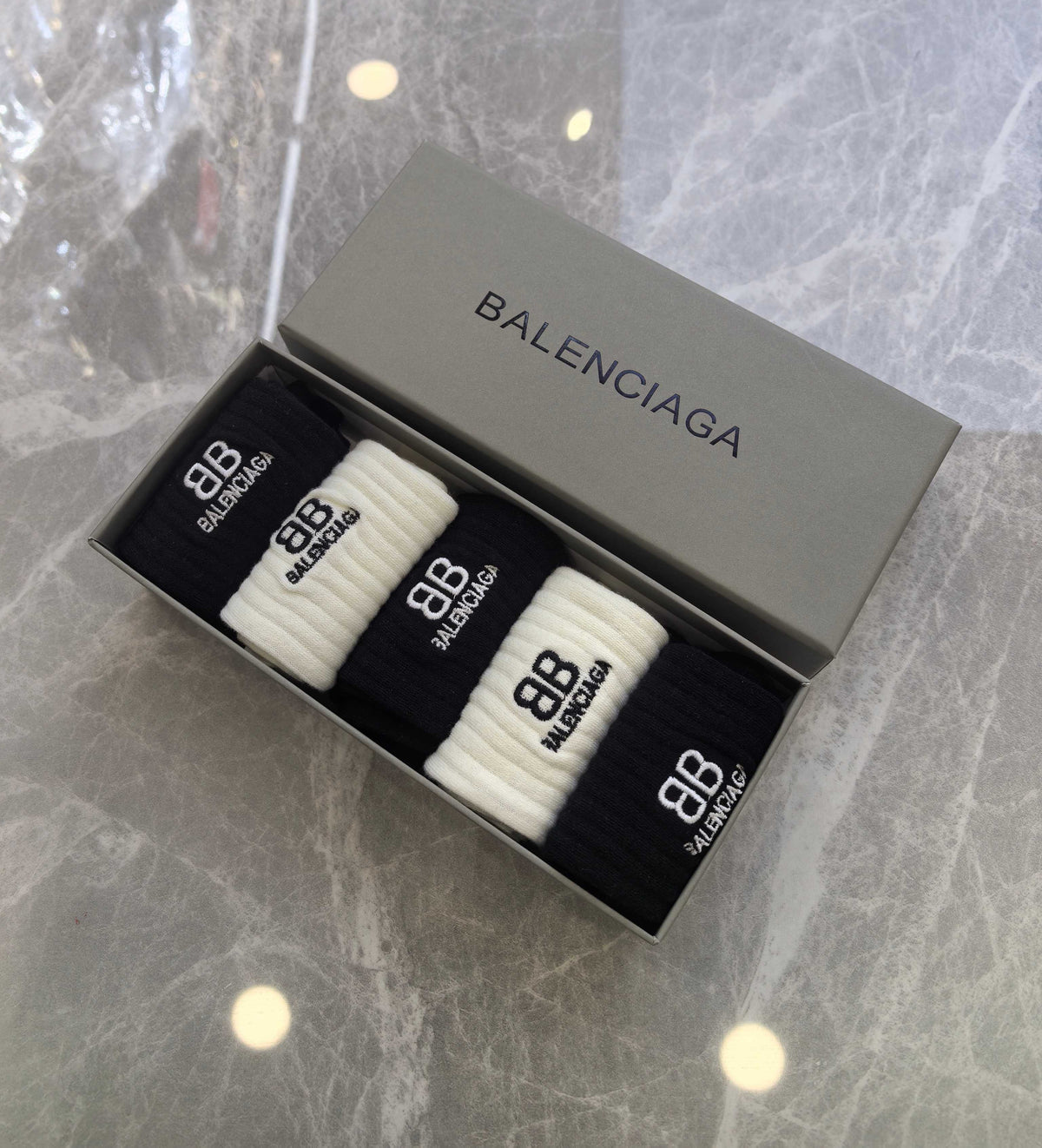 Balenciaga Crew Socks - 5-Pair Set