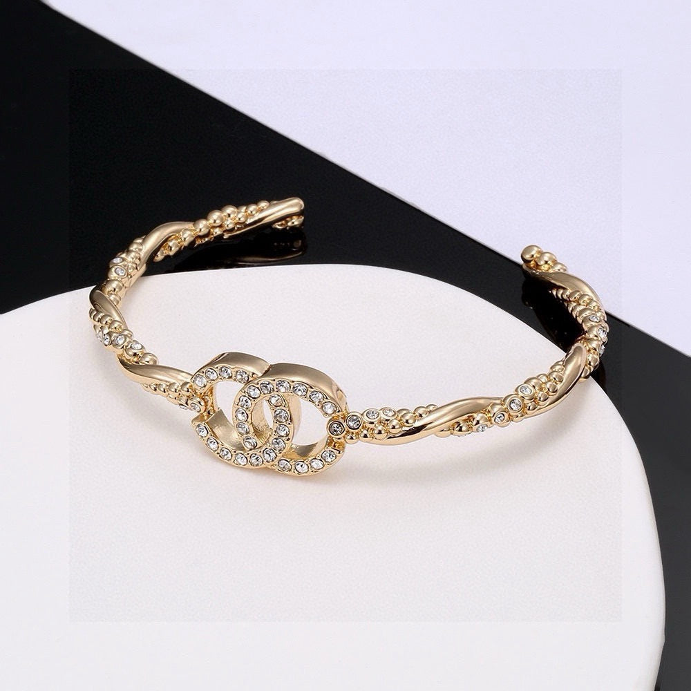 Martin Graham bangle in polished metal-tone – main product view