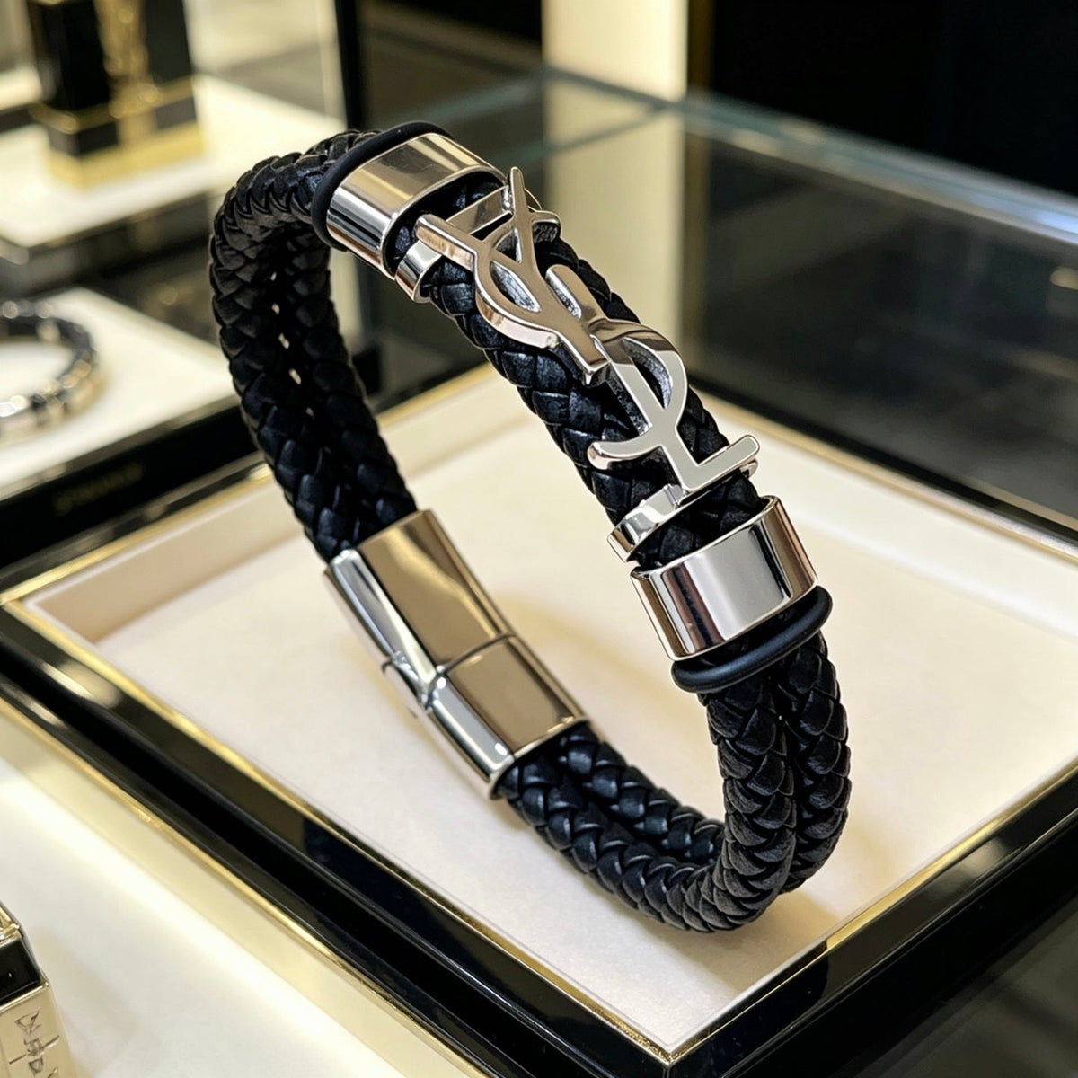 Martin Graham bangle in polished metal-tone – main product view