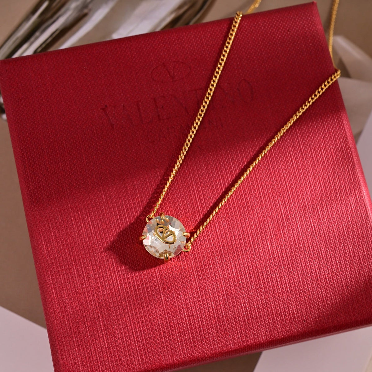 Martin Graham pendant necklace in polished metal-tone – main product view