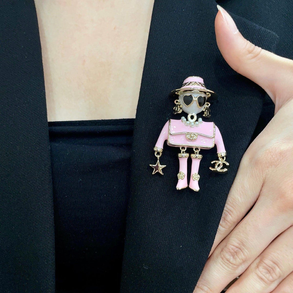 Martin Graham brooch in polished metal-tone – main product view