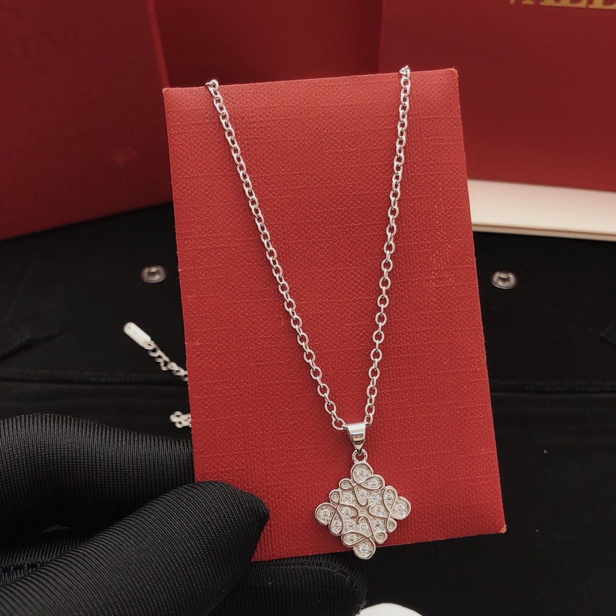 Martin Graham pendant necklace in polished metal-tone – main product view