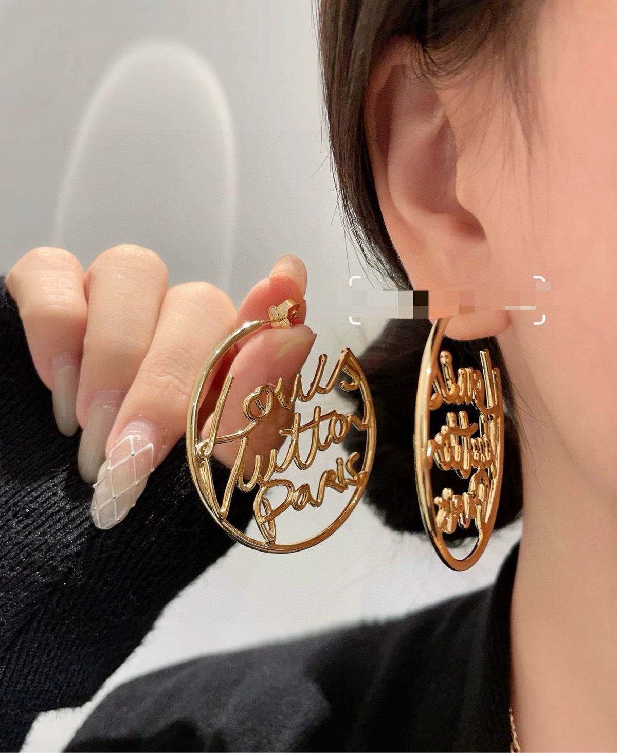 Martin Graham stud earrings in polished metal-tone – main product view